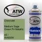 Preview: Chevrolet, Medium Sage Green Pri Metallic, 45 / WA605H: 400ml Sprühdose, von ATW Autoteile West.